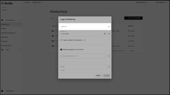 Admin-NORSK-Access-Blokeringsliste---lånerid
